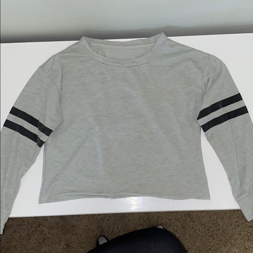 Long-Sleeve Grey Shirt